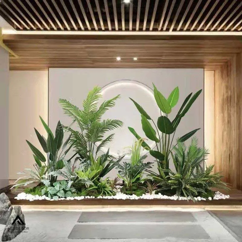 tiểu cảnh cây giả