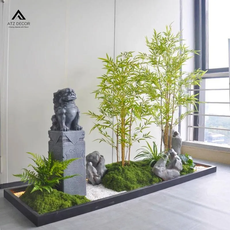 tiểu cảnh tre trúc giả