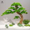 tiểu cảnh cây tùng la hán giả