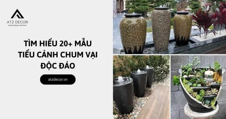 tiểu cảnh chum vại