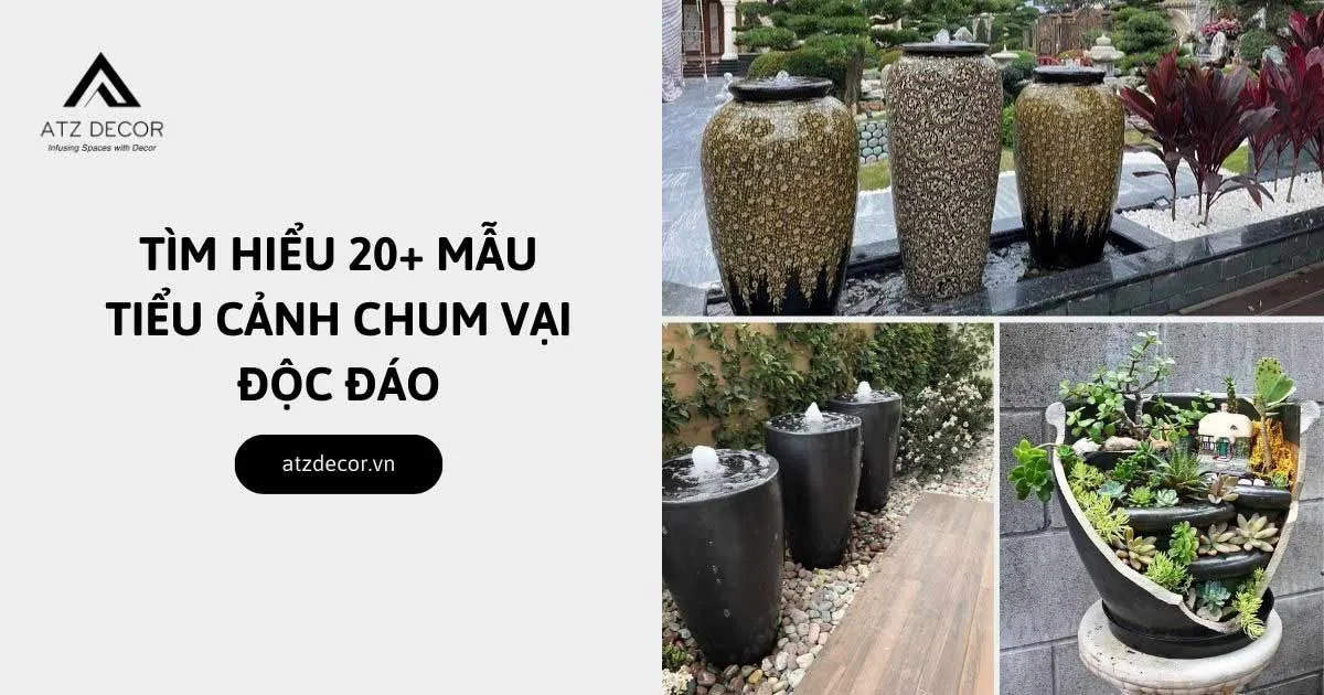 tiểu cảnh chum vại