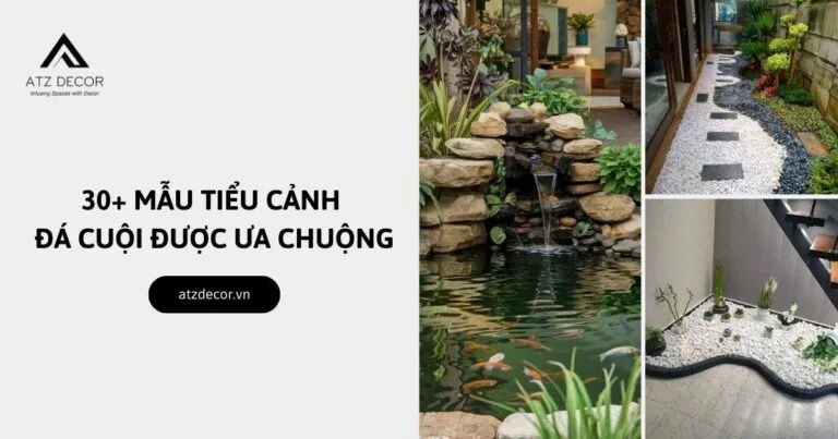 tiểu cảnh đá cuội