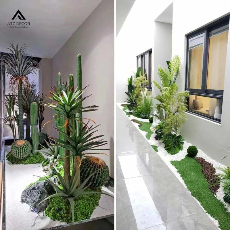 tiểu cảnh đồi cỏ