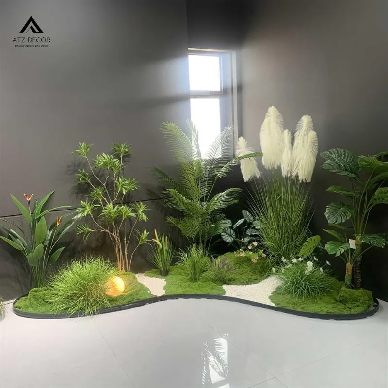 tiểu cảnh đồi cỏ