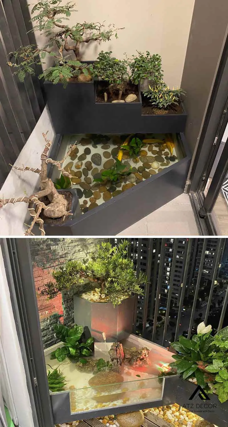 tiểu cảnh hồ cá