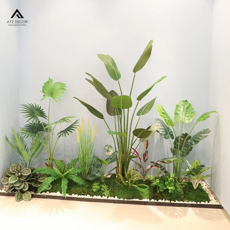 tiểu cảnh cây giả