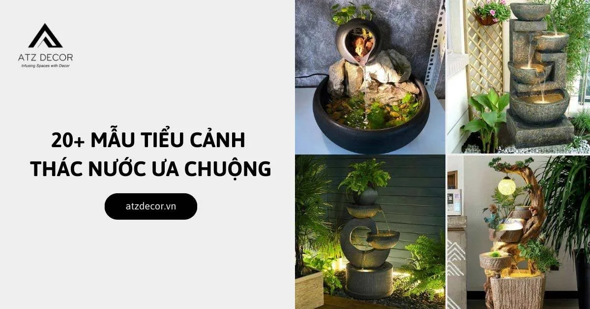 tiểu cảnh thác nước
