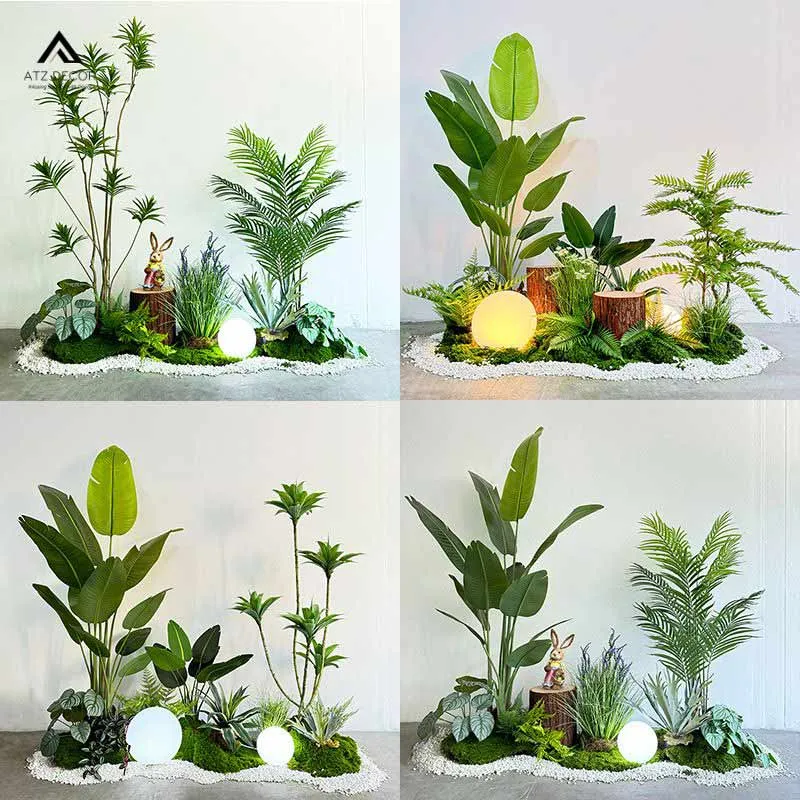 tiểu cảnh cây giả