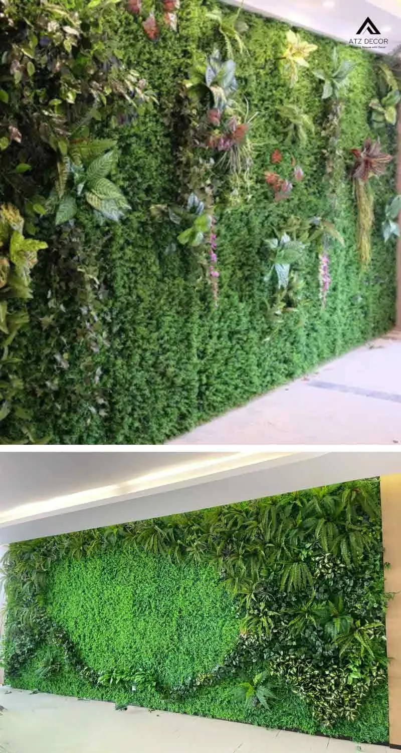 tường cây nhiệt đới giả