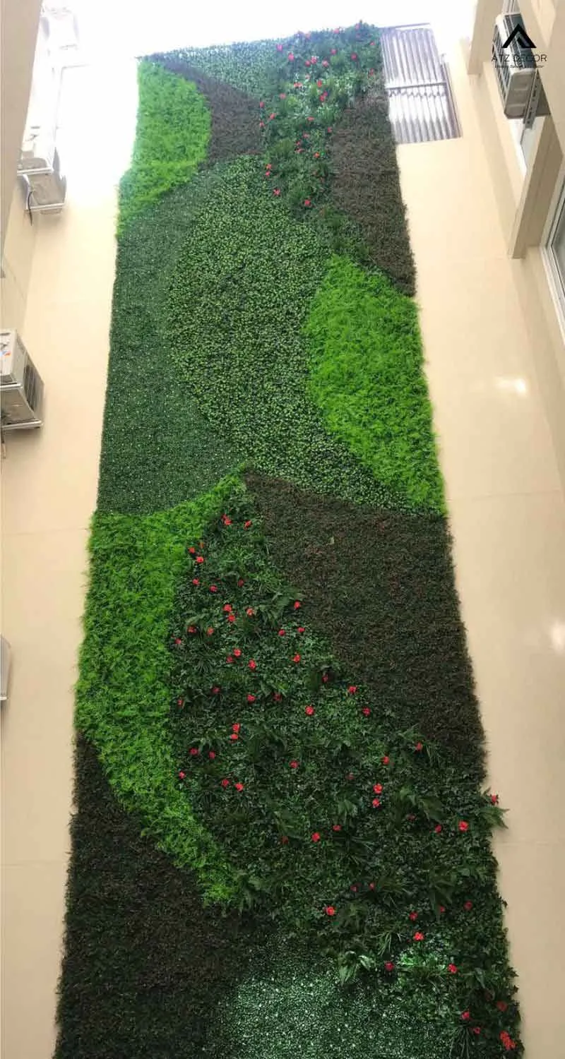 tường cây nhiệt đới giả