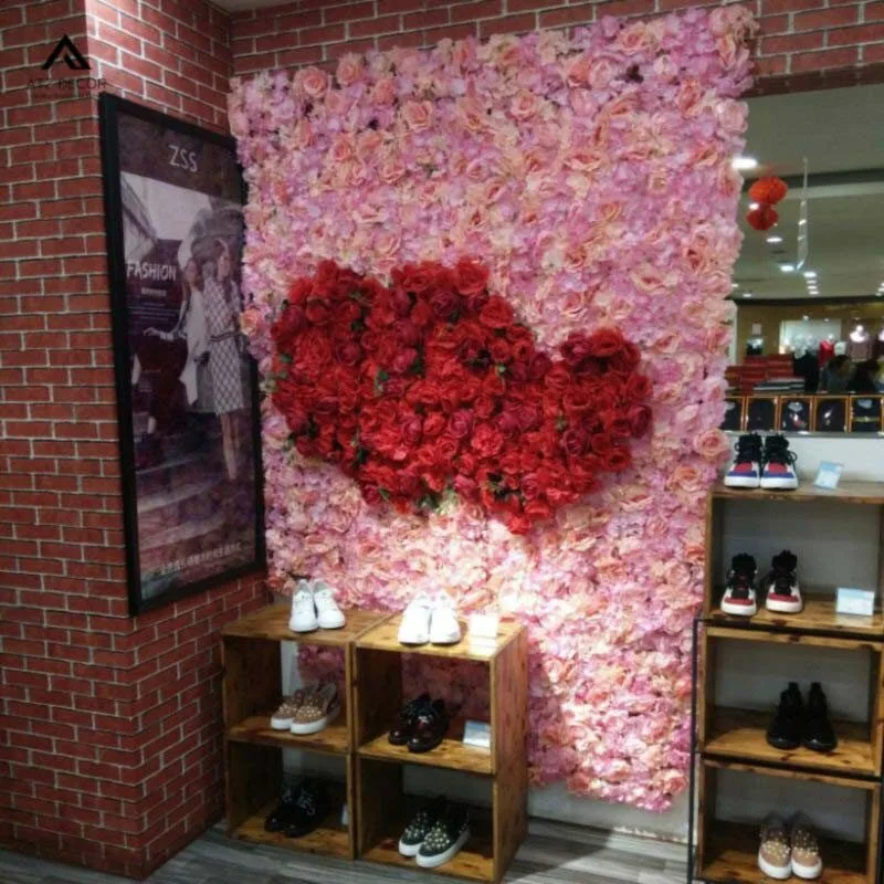 tường hoa giả decor shop quần áo
