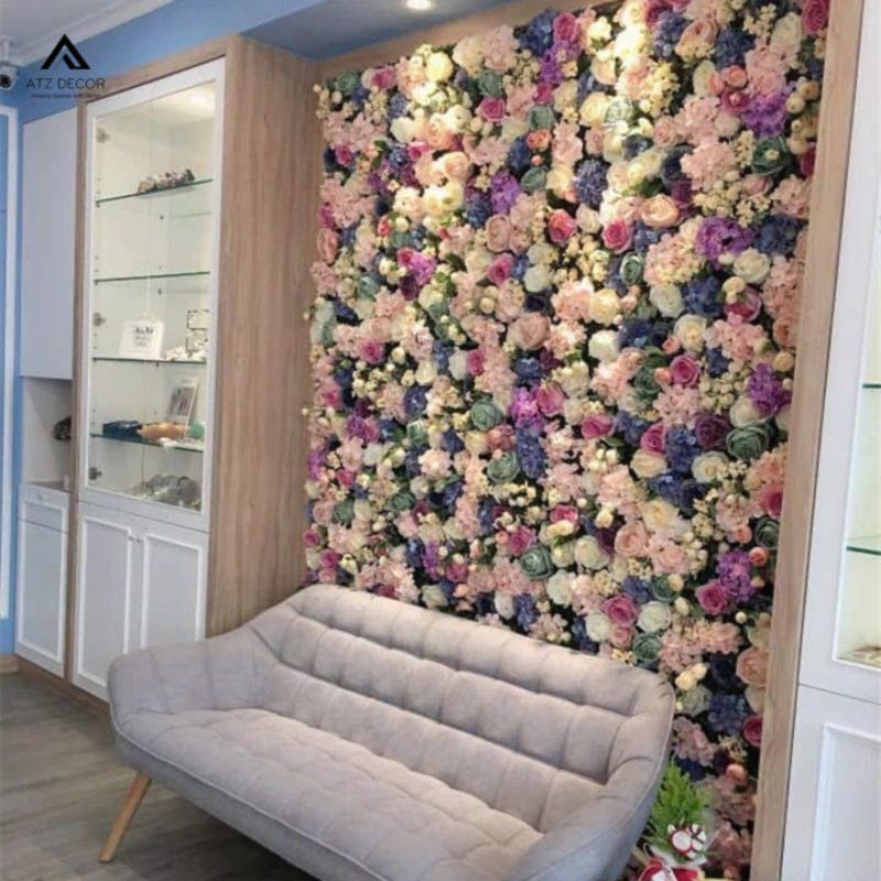 Tường hoa giả decor quán cafe bắt mắt, đa dạng mẫu mã ấn tượng 20 tường hoa giả decor quán cafe