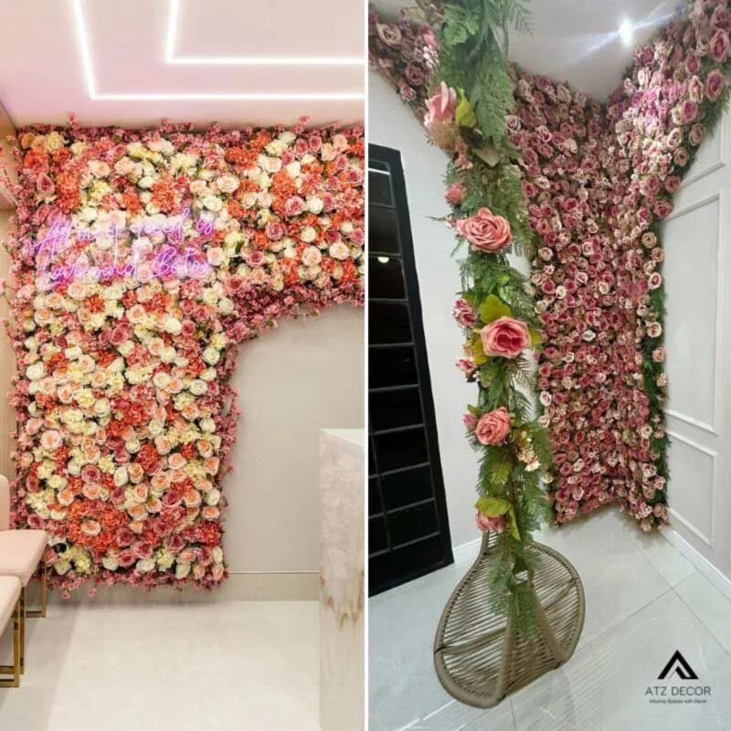 Vách hoa giả decor spa đủ mẫu, đủ kích thước, thiết kế đẹp mắt, chất lượng bền dẹp 6 vách hoa giả decor spa