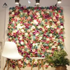 vách hoa giả trang trí tiền sảnh
