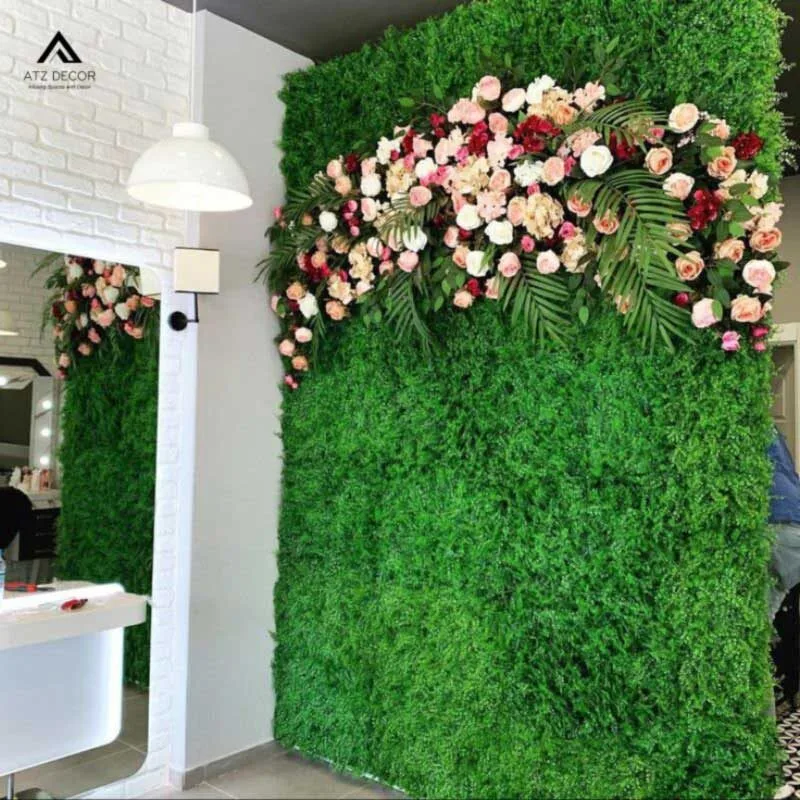 Vách hoa giả trang trí tiền sảnh đẹp mắt, được nhiều khách hàng ưa chuộng 4 vách hoa giả trang trí tiền sảnh