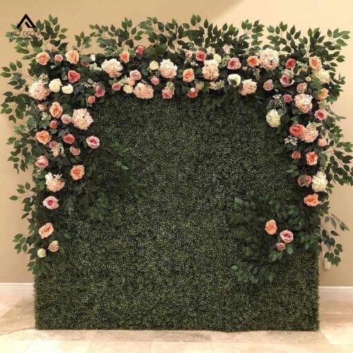 vách hoa giả trang trí tiền sảnh