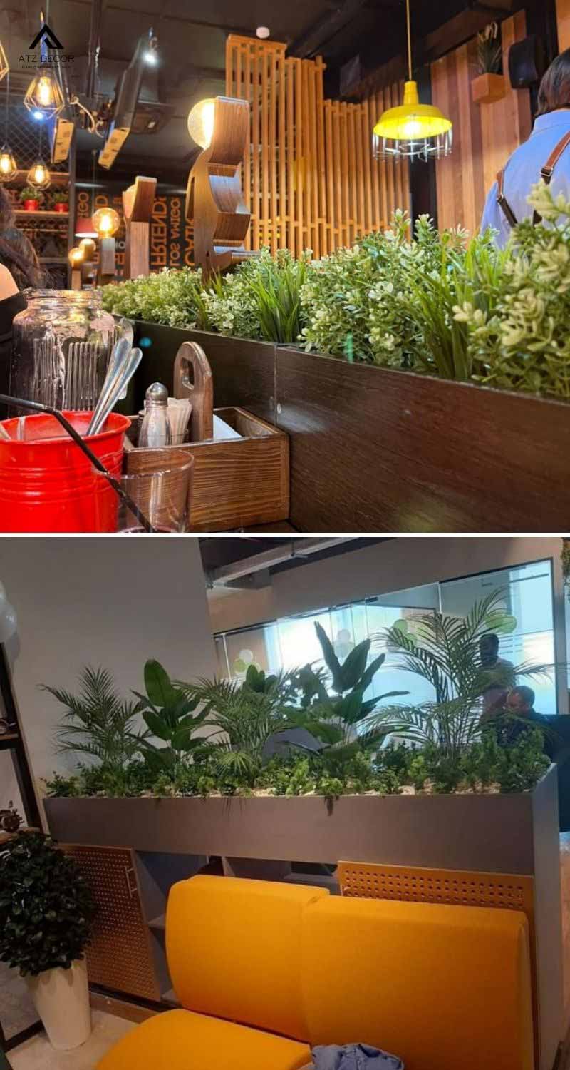 Bục cây giả decor nhà hàng mẫu đẹp, giá tốt, chất lượng cao 14 bục cây giả decor nhà hàng