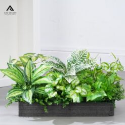 bục cây giả văn phòng