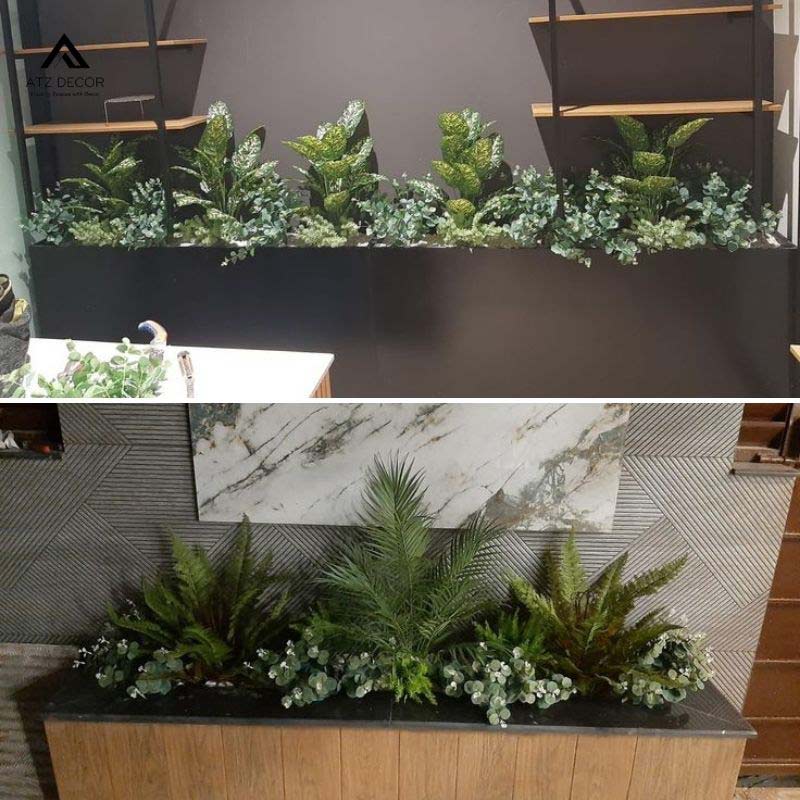 Bục cây giả văn phòng nhiều mẫu đẹp, trang trí thêm xanh mà không cần chăm sóc 22 bục cây giả văn phòng