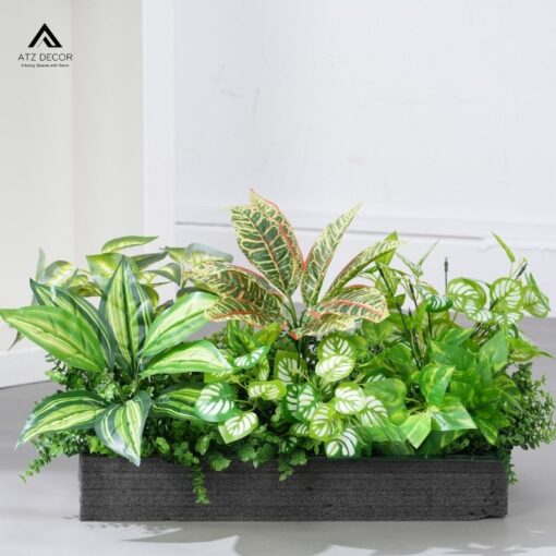 bục cây giả văn phòng