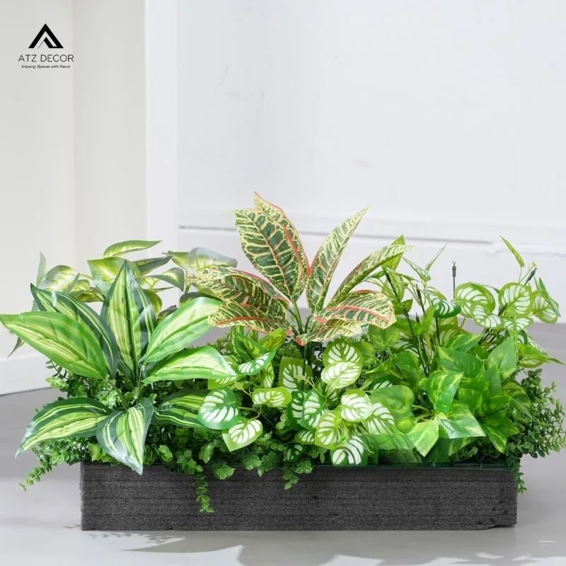 Bục cây giả văn phòng nhiều mẫu đẹp, trang trí thêm xanh mà không cần chăm sóc 6 bục cây giả văn phòng