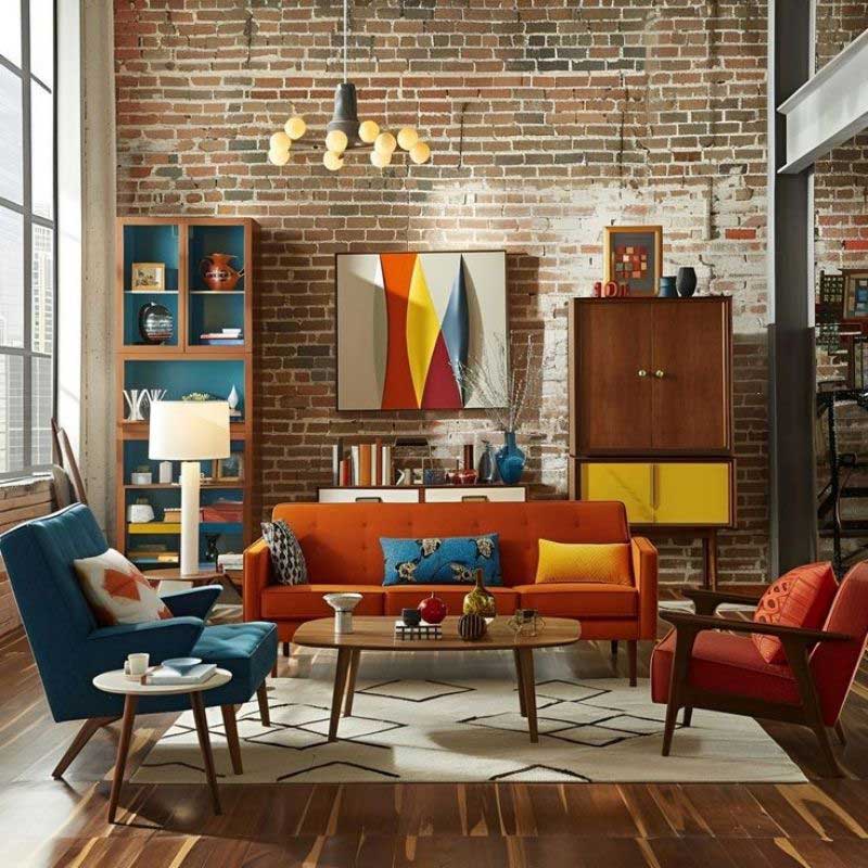 Phong cách nội thất Retro - Sự kết hợp giữa nét cổ điển và vẻ hiện đại 2 phong cách nội thất retro