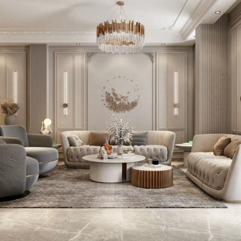 Khám phá phong cách tân cổ điển và những điểm nổi bật trong thiết kế nội thất 2 phong cách tân cổ điển