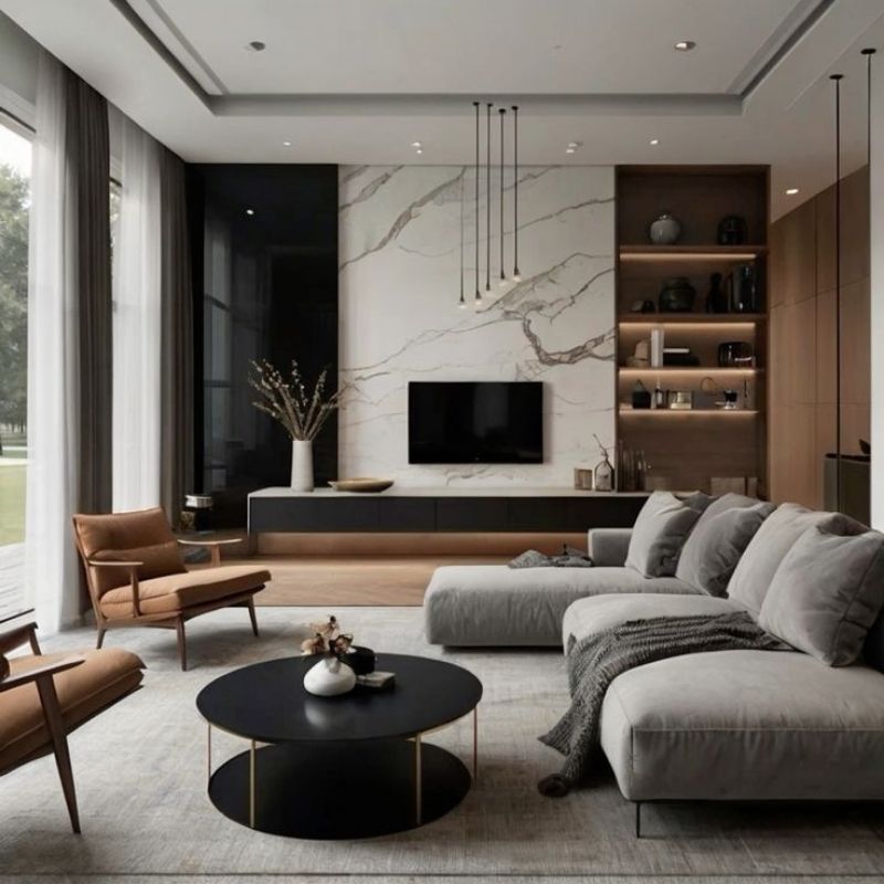 Phong cách thiết kế nội thất hiện đại đầy sang trọng và tinh tế 2 phong cách thiết kế nội thất hiện đại