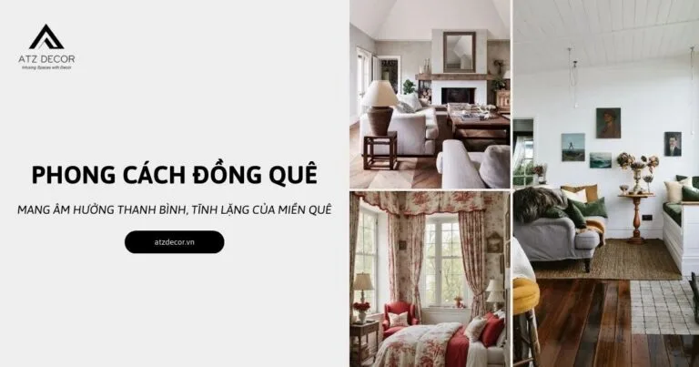 phong cách nội thất đồng quê
