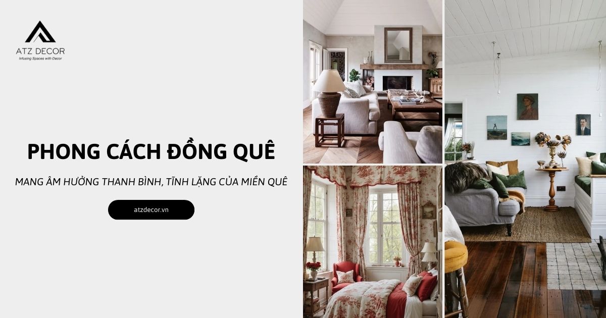 phong cách nội thất đồng quê