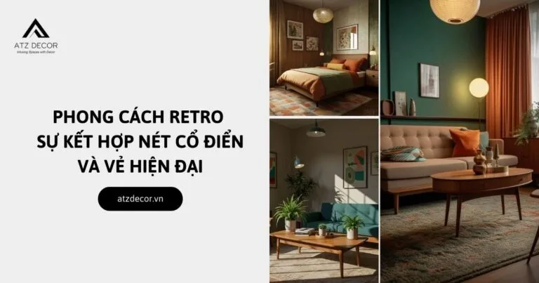 phong cách nội thất retro