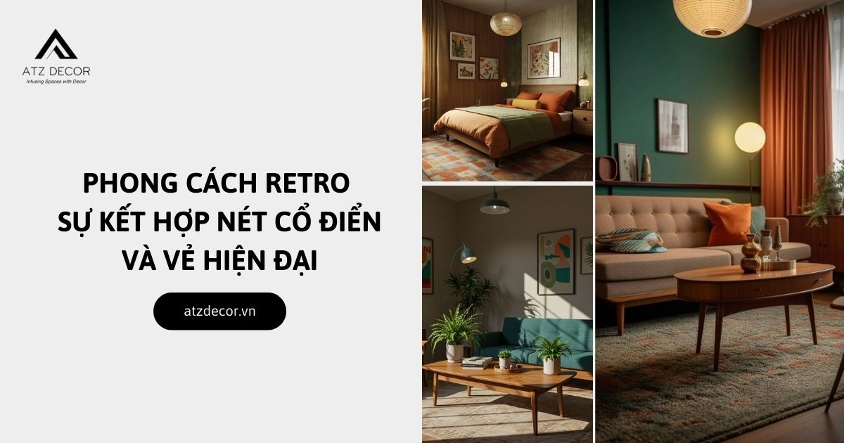 phong cách nội thất retro