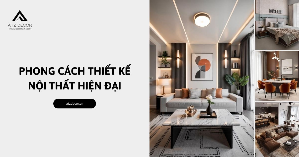 phong cách thiết kế nội thất hiện đại