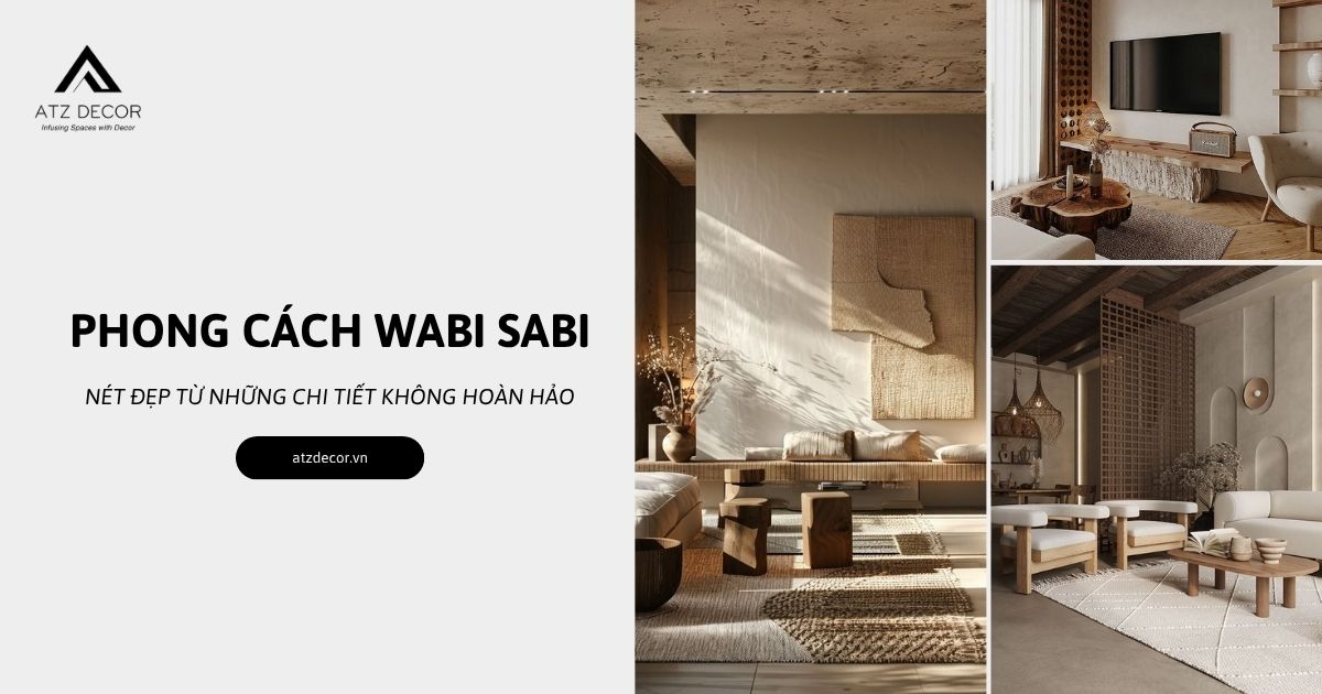 phong cách thiết kế nội thất wabi sabi