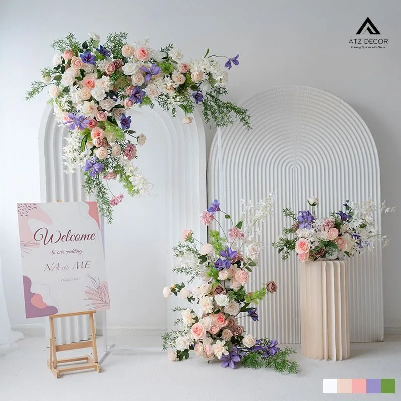 Thi công hoa giả trang trí sự kiện đẹp mắt, tạo không gian xinh tươi 1 thi công hoa gia decor sự kiện