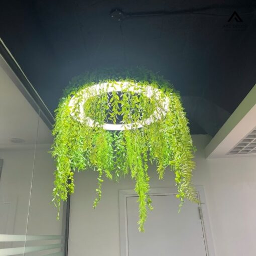 thi công tiểu cảnh cây giả văn phòng EVG