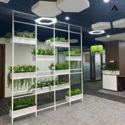 thi công tiểu cảnh cây giả văn phòng EVG
