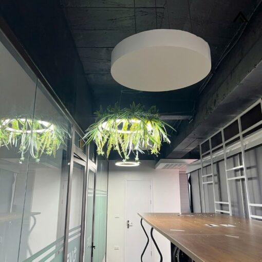 thi công tiểu cảnh cây giả văn phòng EVG