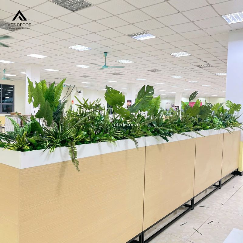 thi công bục cây giả tại hà nam