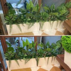 thi công cây giả quán cafe KOI Thé
