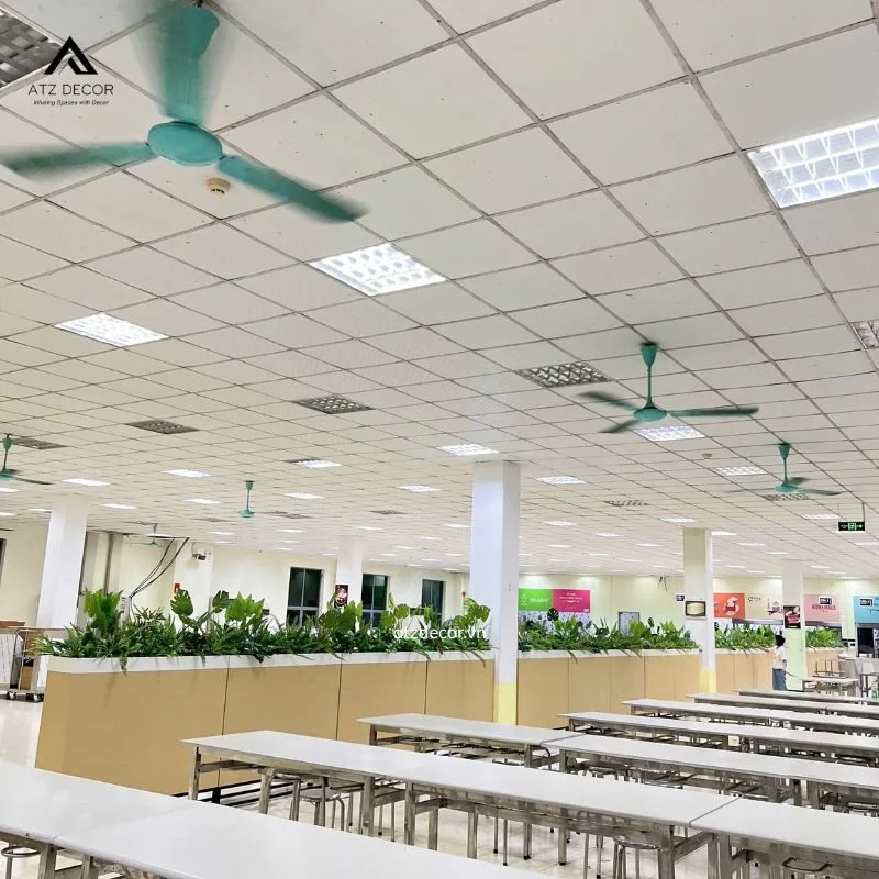 Thi công bục cây giả trọn gói cho bếp ăn công nghiệp tại Hà Nam 6 thi công bục cây giả tại hà nam