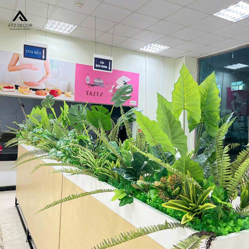 thi công bục cây giả tại hà nam