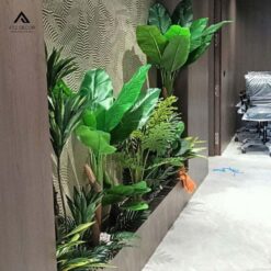bồn cây trong nhà giả