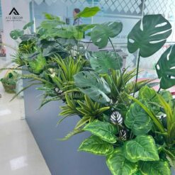 Thi công bồn cây giả decor văn phòng làm việc tại Long Biên - Hà Nội 8 thi công bồn cây giả tại long biên