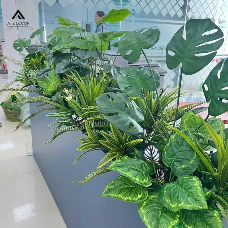 Thi công bồn cây giả decor văn phòng làm việc tại Long Biên - Hà Nội 4 thi công bồn cây giả tại long biên