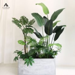 Bồn cây trong nhà giả trang trí bền đẹp, phù hợp với nhiều không gian 8 bồn cây trong nhà giả