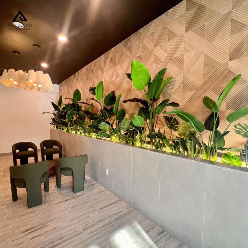 Bồn cây trong nhà giả trang trí bền đẹp, phù hợp với nhiều không gian 4 bồn cây trong nhà giả