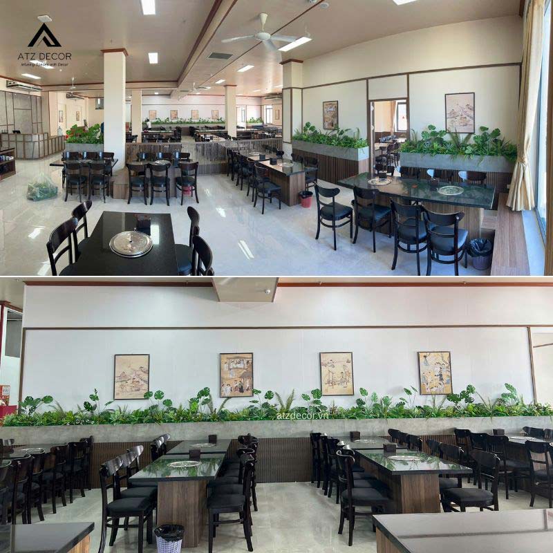 Thi công cây giả nhà hàng tại Hải Phòng đẹp, bắt mắt 12 thi công cây giả nhà hàng