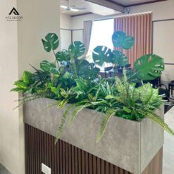 thi công cây giả nhà hàng
