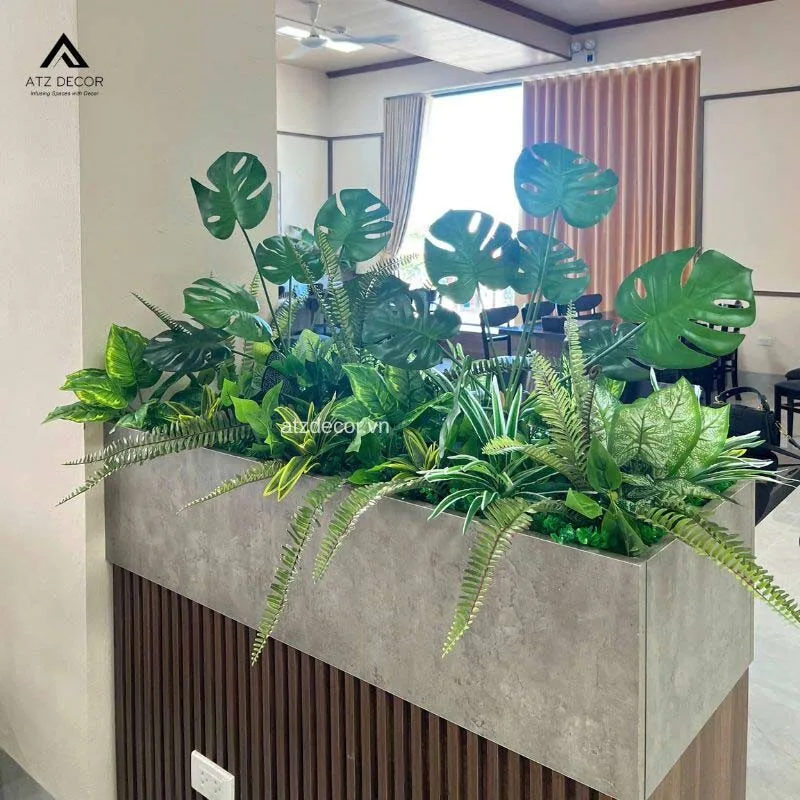 Thi công cây giả nhà hàng tại Hải Phòng đẹp, bắt mắt 6 thi công cây giả nhà hàng